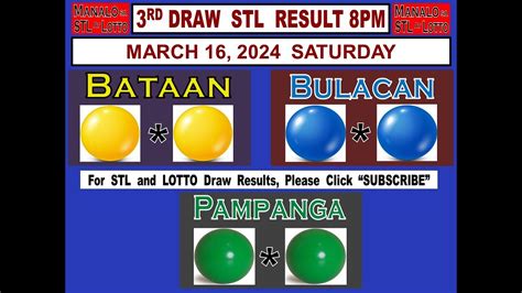 stl pampanga 3rd draw result today - 8pm live|STL Result Today Lotto Results at 10:30AM, 3PM, .
